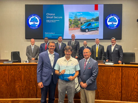 Chorus wins top Hoover Commercial Beautification Award for 2022 Chorus wins top Hoover Commercial Beautification Award for 2022